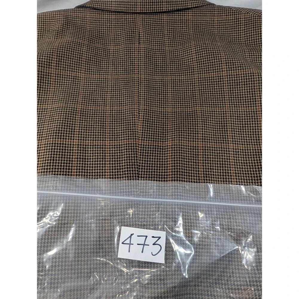 Jos A Bank Signature Suit Jacket Brown Glenn Check 56P R 60